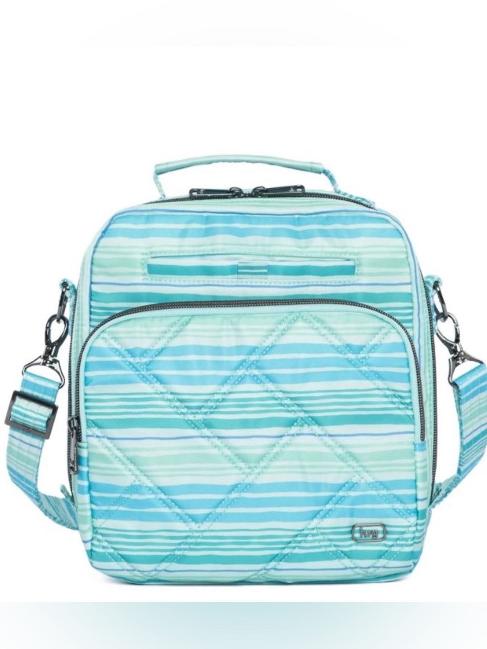 Lug Ranger 2 Crossbody Bag Love Waves Aqua Pastel Stripes